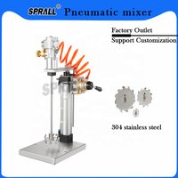 Mélangeur pneumatique de 1 gallon Mini agitateur d'air de laboratoire industriel Mélangeur à tambour Mélangeur 0-2000RPM