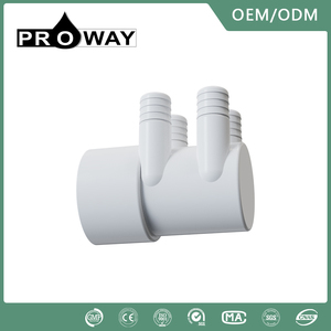 Collecteur d'eau en PVC pour spa Proway, 4 ports, embout mort 3/4 pouces - Product Image 2