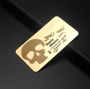 Tarjeta de presentación metálica personalizada con corte hueco, impresión a doble cara, relleno de esmalte, tarjeta VIP de acero inoxidable para promoción de marca - Product Image 2
