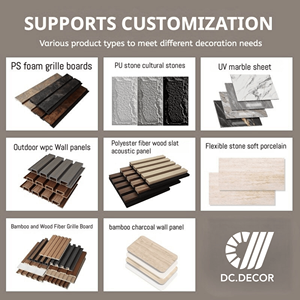 Pannelli Decorativi <span class=keywords><strong>3D</strong></span> UV di Lusso, Design Moderno, Foglio in PVC da 3mm Effetto Pietra e Marmo, Facili da Pulire e Impermeabili per Hotel e Soggiorno - Product Image 6