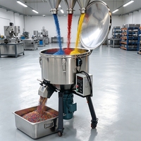 Mélangeur vertical sur mesure pour matières premières, équipement de mélange en acier inoxydable pour poudres et granulés