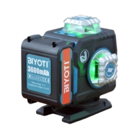 Niveau laser professionnel rotatif 360° 4D, horizontal et vertical, 16 lignes, auto-nivelant, pour le bricolage