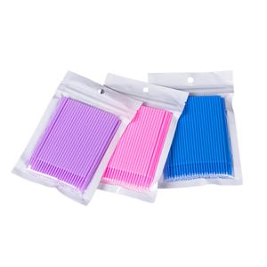 Pinky leem Private Label Make up Clean Removal Cotton Swab Disposable Eyelash <b>Extension</b> <b>Lash</b> Stick Cotton Material <b>Lash</b> Swab - Product Image 1