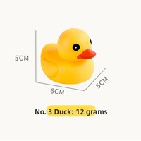 Mini canard personnalisé X616-1 en PVC sérigraphié avec logo et forme, jouet sonore flottant pour le bain des enfants, cadeau promotionnel en gros