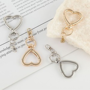 ตะขอเกี่ยวรูปหัวใจโลหะแบบหนีบสำหรับทำเครื่องประดับ DIY พวงกุญแจ สายคล้องกระเป๋า - Product Image 3
