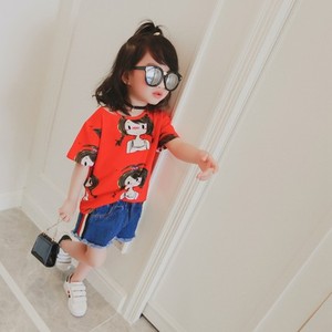 Children's Fair Trade No Name Brand Red Color 2 Dollar T <b>Shirts</b> Bulk Buy From China - Product Image 2