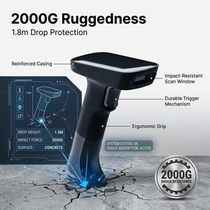 <span class=keywords><strong>Lecteur</strong></span> de codes-barres 2D USB ergonomique de 150 g, compatible avec le paiement Alipay Wechat, <span class=keywords><strong>lecteur</strong></span> de codes-barres à décodage rapide pour les petites épiceries - Product Image 3