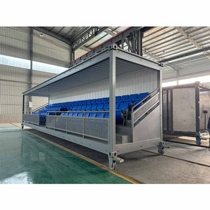 20HC 40HC Pista de carreras deportiva Eventos y espectadores Asientos de béisbol Gradas Campo de fútbol Tribuna de acero Contenedor de tribuna - Product Image 2