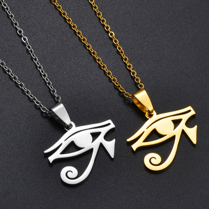 Collar con Colgante de Símbolo del <span class=keywords><strong>Ojo</strong></span> <span class=keywords><strong>Egipcio</strong></span> Antiguo, Joyería de Acero Inoxidable, <span class=keywords><strong>Amuleto</strong></span> Africano para Accesorios de Fiesta y Regalos # 269121 - Product Image 2