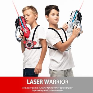 Juego de Pistolas Láser Transfronterizas, 2 Pistolas y 2 Chalecos, Láser Tag con Pantalla LED Digital, Pistola de Juguete Automática para Jugar en Interiores y Exteriores - Product Image 3