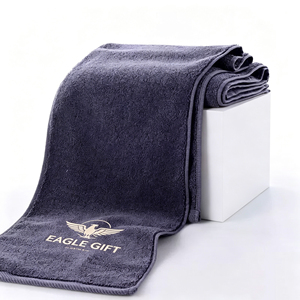 Grande serviette en coton tissé de qualité supérieure, super absorbante, écologique, pour broderie personnalisée du logo - Product Image 6