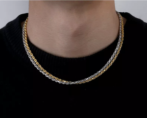 سلسلة حبل أنيقة مطلية بالفضة الإسترليني عيار 925 بقص الماس للرجال والنساء، مقاسات 1.2 مم 1.5 مم 1.7 مم 2 مم 2.3 مم 2.8 مم 3.8 مم - Product Image 6