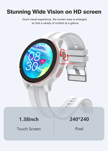 Reloj inteligente para niños con cámara, GPS, Bluetooth, pantalla táctil, banda de silicona, pantalla redonda, rastreador de actividad física, monitor de ritmo cardíaco - Product Image 3