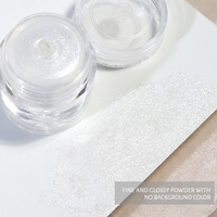 BOJUN 2026 Nouvelle Poudre de Cristal Plaqué BJ, Ensemble de 6 Couleurs, Pigment Chromé pour Ongles, pour Manucure Professionnelle et Design Artistique en Salon