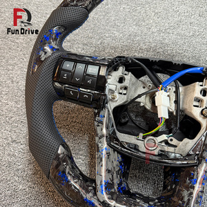 Accesorios Interiores para Automóviles, Volante Deportivo de Fibra de Carbono Forjada Azul con LED para <span class=keywords><strong>Toyota</strong></span> Corolla 2018-2024 Xse Gr86 Fortuner <span class=keywords><strong>Gt86</strong></span> - Product Image 3