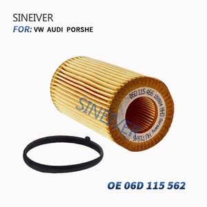 Filtro de aire para Audi A1 A3 A4 1,4/2.0TDI 2007-2016 y <span class=keywords><strong>A6</strong></span> Auto Parts OEM 06D115562 06D115562C Filtro de aceite de papel de motor - Product Image 3