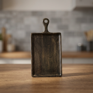 Planche en bois de manga naturel, service rectangulaire sombre - Product Image 2
