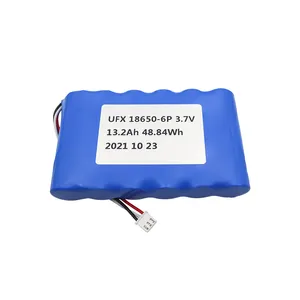 Batteria agli ioni di litio batteria professionale per apparecchiature mediche personalizzate UFX18650-6P 13200mAh 3.7V batteria ricaricabile di alta qualità