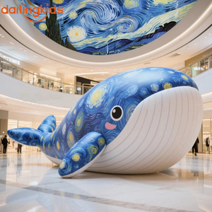 Set de Decoración Colgante de Animales Marinos Inflables, Delfín Gigante, Cangrejo, Estrella de Mar para Centros Comerciales, Eventos, Hoteles y Espacios Comerciales - Product Image 3