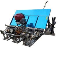 Nouveau modèle de repiqueuse de riz manuelle à 6 rangs avec moteur, boîte de vitesses et roulement - pour usage agricole et domestique, machine à semer des graines de riz