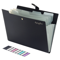 Organizador de Documentos para Oficina o Escuela, Carpeta de Plástico con Bolsillos, Personalizable con Logotipo, Archivador Expandible A4 con 5 Bolsillos, Producto Práctico para Archivar