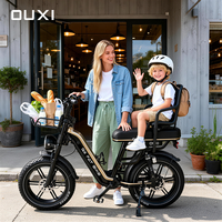 OUXI Italia Q9 48V 15AH 250W Vélo Électrique Fat Tire 20 Pouces avec Accélérateur et 7 Freins Hydrauliques