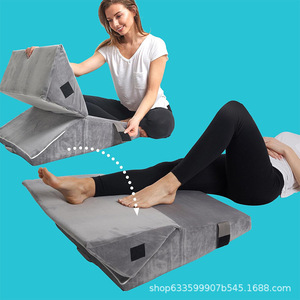 Almohada triangular de espuma viscoelástica Du Babo para mujeres embarazadas y cojín de soporte lumbar para personas mayores con uso como cabecera - Product Image 4