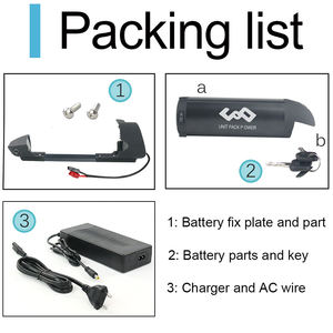 Boîtier en Aluminium <span class=keywords><strong>250W</strong></span> <span class=keywords><strong>36V</strong></span> 10Ah Downtube batterie Au Lithium-ion Batterie pour vélo électrique Bafang <span class=keywords><strong>Tongsheng</strong></span> Moteur Kit - Product Image 6