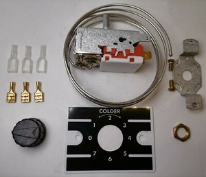 K50 P1125 Thermostat électrique en acier inoxydable Contrôle de la température essentiel Pièce de rechange pour réfrigérateur domestique Congélateur Manuel - Product Image 2