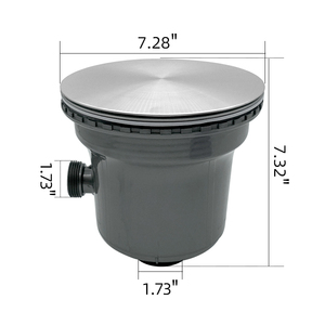 Haute qualité185 acier inoxydable 304 évier <span class=keywords><strong>de</strong></span> cuisine vidange grande taille SS évier <span class=keywords><strong>de</strong></span> cuisine panier crépine avec <span class=keywords><strong>bouchon</strong></span> en gros - Product Image 4