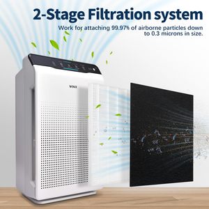 Than hoạt tính lọc tương thích với Winix C545 P150 B151 Máy lọc không khí phần 1712-0096-00 Bộ lọc không khí - Product Image 2