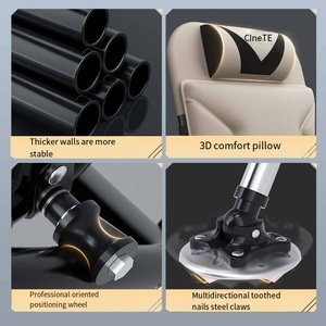 <span class=keywords><strong>Sedia</strong></span> da <span class=keywords><strong>Mare</strong></span> <span class=keywords><strong>Pieghevole</strong></span> Portatile Regolabile, Design Moderno, Facile da Trasportare, in Lega di Alluminio, per Spiaggia, Campeggio, Pesca e Attività all'Aperto - Product Image 4