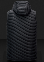 Manteau de gilet sans manches à fermeture éclair personnalisé de haute qualité grande taille veste bouffante hommes hiver chaud gilet à capuche pour hommes