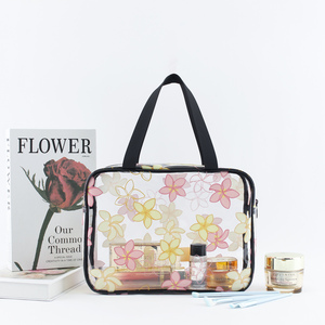 Customization Eco-friendly <strong>Clear</strong> PVC Floral Cosmetic <strong>Bag</strong> Big Capacity Women Waterproof Transparent <strong>Toiletry</strong> <strong>Bag</strong> for <strong>Travel</strong> - Product Image 4
