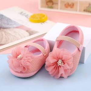 Chaussures Souples Princesse à Semelle en Tissu Antidérapante pour Bébé Fille de 0 à 1 An Printemps et Automne - Product Image 4
