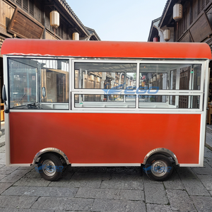 Petit chariot et camion alimentaire électrique avec cuisine complète en acier inoxydable, remorque alimentaire mobile zéro émission - Product Image 1