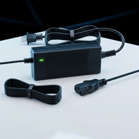 Chargeur électrique 51,1 V 2,2 A pour batterie au phosphate de fer et de lithium, certifié UL1310/CE/FCC, charge rapide dédiée pour batterie LiFePO4 48 V 16S