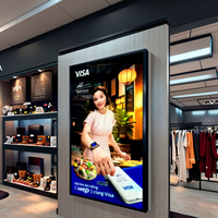 Écran d'affichage numérique LCD mural mince à haute luminosité 1000 nits pour la publicité, les magasins commerciaux, les métros, 1 an