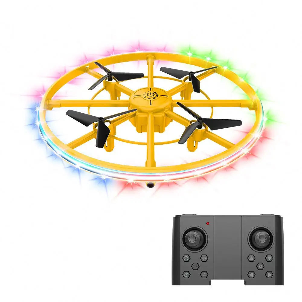 Petits quadricoptères radiocommandés en jouet pour enfants, hélicoptère professionnel, contrôle à distance, capteur manuel, jeu de lumière