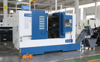 Tour CNC TCK56D Fanuc, centre de tournage robuste avec tourelle motorisée à broche unique et outils motorisés 220V