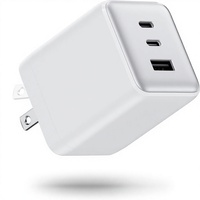 Chargeur mural compact pliable Wegear 100W Gan USB-C/USB-A 3 ports PPS PD à charge rapide OTP/OVP OCP pour ordinateur portable, téléphone portable, appareil photo