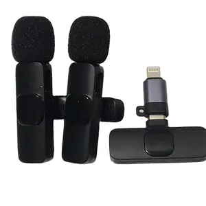 Di alta qualità originale k9 microfoni senza fili ricaricabili per il telefono android doppio microfono tipo C lavalier microfono per Tiktok