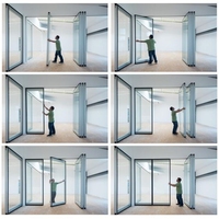 Custom Sliding Folding Operable Acoustic Panels Glass Partitioning System Folding Wallfolding Movable Partition Wall