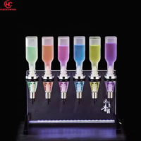 Bouteilles de parfum en verre semi-automatiques personnalisées de 200 ml/375 ml/500 ml/750 ml, distributeur de bar pour 6/8/12 bouteilles