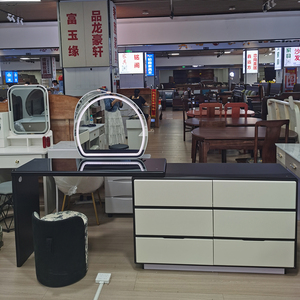 <span class=keywords><strong>Commode</strong></span> personnalisable à 6 tiroirs avec miroir amovible, design moderne en <span class=keywords><strong>bois</strong></span> <span class=keywords><strong>massif</strong></span> pour salons, <span class=keywords><strong>commode</strong></span> à tiroirs en gros pour chambres à coucher - Product Image 2