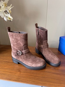 Bottes de luxe haut de gamme de la série SW, nouvelle marque populaire, best-seller, avec bout rond, talons épais et hauteur de la cheville - Product Image 2