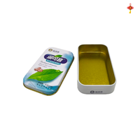 Boîte et bidon en fer personnalisés en fer blanc de qualité alimentaire pour chewing-gum, bonbons Lozin, emballage brillant avec impression offset pour lait et pain