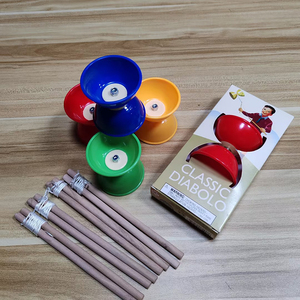 Kit de jonglage <span class=keywords><strong>Diabolo</strong></span>, Ensemble d'entraînement aux compétences de yo-yo chinois avec bâtons en bois, Équipement de performance et de loisirs en extérieur OEM - Product Image 2
