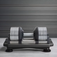 Haute qualité en gros 32kg haltère réglable 1kg augmentation ensemble d'haltères réglables pour les gymnases