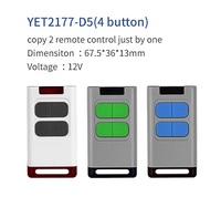 Télécommande sans fil RF D5 Type Clone pour ouvre-porte de garage, code d'apprentissage, multifréquence 280-868 MHz, avec certifications CE FCC